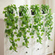 Rivvlive 4 Pack Grape Leaf Vines, 35" Fake Greenery Hanging Plants
