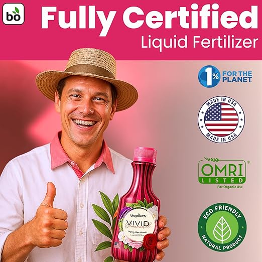 BIOGROWTH ORGANICS Concentrated Liquid Enzyme-Based Organic Plant Food | Organic Plant Fertilizer & Bloom Booster | Ideal for Flowers, Fruits & Vegetables, Indoor & Outdoor Gardening (8.45oz)