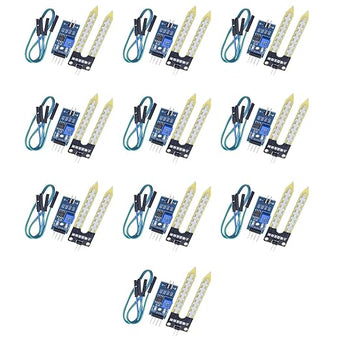 KEAcvise 10Pieces LM393 Soil Moisture Sensor, 3.3V-5V Soil Hygrometer for Arduino, Automatic Watering System, Robots & Smart Cars