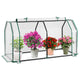 Happygrill Portable Mini Greenhouse with Roll-up Zipper Door & PE Cover