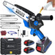 Mini Chainsaw Cordless, 8 inch & 6 inch Electric Chain Saw with 2 Pack Rechargeable Batteries, Battery Powered Handheld Saw Gardening Tools for Trees Branches Trimming Wood Cutting