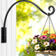 Qiang Ni Heavy-Duty Plant Hanger Outdoor: Hanging Plant Hook for Outside Basket - 22-Inch Wall Mount Plant Bracket for Bird Feeder…