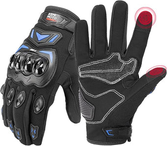 KEMIMOTO Motorcycle Gloves for Men, Touchscreen Cycling Gloves for Outdoor Sports On-Road Off-Road Mountain Motorcycle Motorcross Motorbike Dirt Bike Bicycle Racing ATV UTV