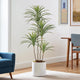 YEPDIN Artificial Dracaena Plants Indoor, 4 ft Faux Tropical Floor Plants Indoor, Tall Fake Yucca Silk Tree in Pot, Artificial Trees for Home Office Decor Indoor Outdoor Housewarming Gift