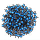 100pcs Drip Emitters Fan Shape Water Flow Adjustable for 1/4" Drip Irrigation Tubing, Micro Spray Emitters 360 Degaree Garden Irrigation Sprayer for Watering System Kit Parts