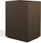 PolyStone Cozumel Tall Modern Outdoor/Indoor Column Planter, 23" L x 18" W x 30" H, Lightweight, Heavy Duty, Weather Resistant, Polymer Finish, Commercial Grade and Residentia (Chocolate Brown)