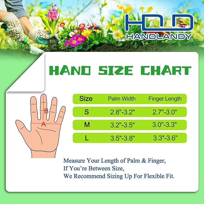 HANDLANDY Long Gardening Gloves for Men & Women, Thorn Proof Rose Pruning Gloves Leather Gauntlets Garden Glove Yard Work Glove (Small, Brown)