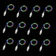 Sokelinn-six 2m 20 LEDs Fairy String Lights, USB Powered String Light for Desk Office Christmas Tree Party Decoration (Multi-Colored, 12)