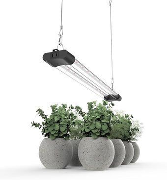 APICDOM LED Grow Light Full Spectrum Light Linkable 5000K Daylight + 660nm Red Indoor Plant Lighting Fixture (2 FT)