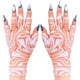 ManiGlovz - The ORIGINAL UPF 50+ UV Light Protective Nail Gloves | Gel Manicure and Anti UV Fingerless Gloves for Women | Can be Used as Sun Protection Gloves for Driving | Tangerine Twirl