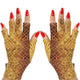 ManiGlovz - The Original UPF 50+ UV Light Protective Nail Gloves for Women, Gold Rush