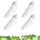Barrina T8 Grow Lights for Indoor Plants, 5000K White Full Spectrum Grow Light Strip, 60W(4 x 15W), 1FT Plant Light for Greenhouse Indoor Growing, V-Shape with Reflector, Linkable, 4 Packs