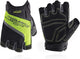 HANDLANDY Fingerless Work Gloves for Men Utility Padded Half Finger Driving Working Gloves (Medium, Green)