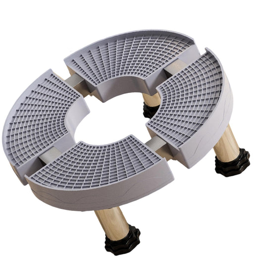 Sisyeuo Modern Round Air Conditioners Base Adjustable Rolling Stand for Indoor/Outdoor Large Plant & Flower Pots Air Conditioners Stand