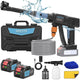 Portable Cordless Pressure Washer, 980PSI Cordless Car Pressure Washer with 2 Batteries, 6 in 1 Nozzle, 5 Meter Hose, for Watering, Cleaning, Car Washing, Floor Washing