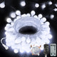 Connectable 43FT 100LED Globe String Lights Indoor, Smart Classroom Lights