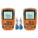 Duogalia 2-Pack Fiber Optic Tester Portable Fiber Light Power Meter -70~10dBm, SC/FC/ST Universal Interface Built-in 30Km Fault Detector with FC to LC Adapter