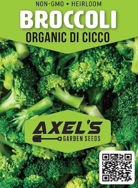 Organic Broccoli Seeds for Planting - 250 Heirloom Non GMO Seeds - Full Planting Instructions to Plant a Home Vegetable Garden - Great Gardening Gift, 1 Packet