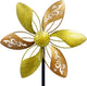 Gronhof Wind Spinners Outdoor Metal, 10.63" W*37" H Pinwheels for Yard and Garden Decor, Kinetic Wind Sculpture Spinner (Gold Ornate Laser-Cut Floral)