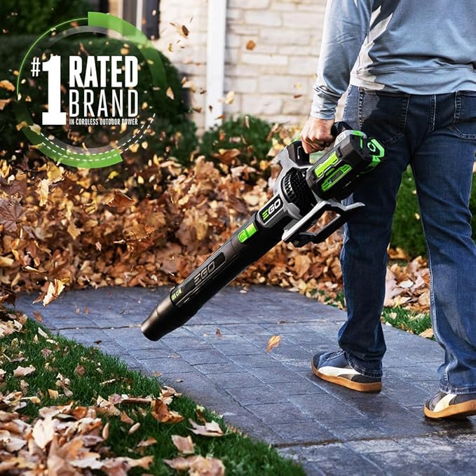 EGO Power+ Leaf Blower, Cordless Electric 880 CFM, Includes (2) 56V 4.0Ah Batteries and Charger - LB8803-2