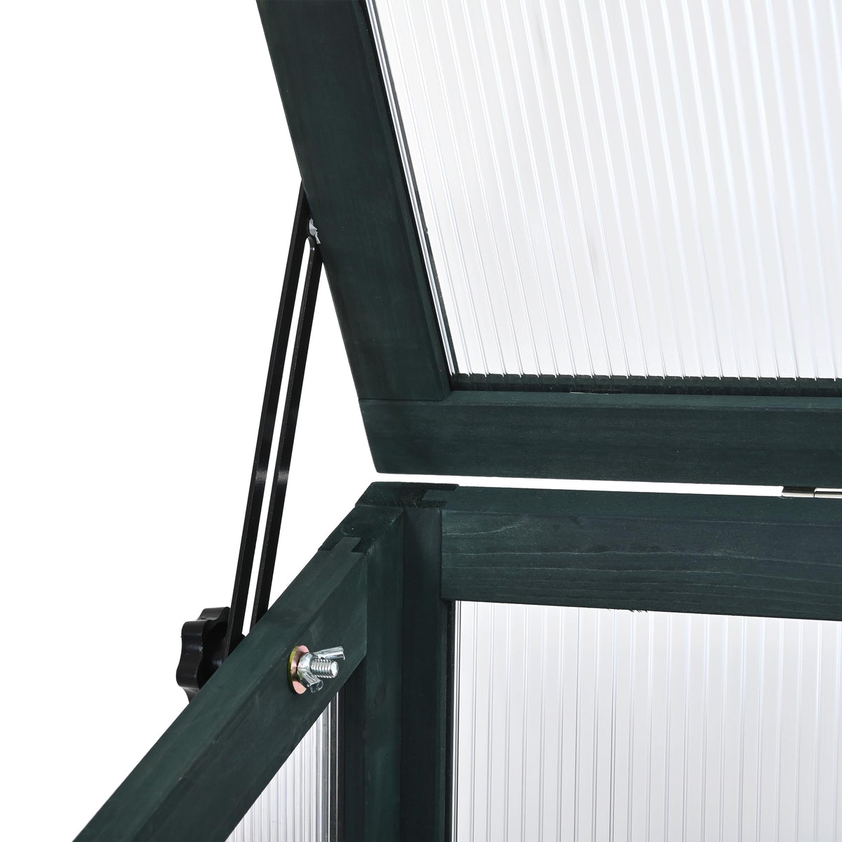Cold Frame Greenhouse with Wheels, 62 Inch Portable Plant Cabinet