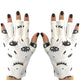 ManiGlovz - The Original UPF 50+ UV Light Protective Nail Gloves | Gel Manicure Gloves and Anti UV Fingerless Gloves for Women | Can be Used as Sun Protection Gloves for Driving | Eye Scream Print