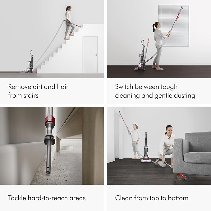 Dyson Ball Animal 3 Upright Vacuum, Corded, 290AW, De-tangling Motorbar Cleaner Head for All Floors, 3 Suction Modes