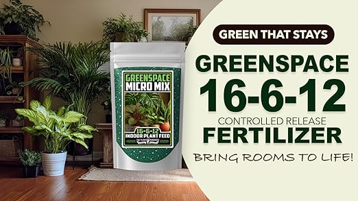 Fertilizer Commercial Grade | GreenSpace 16-6-12 | 3 Pounds | Custom Professional Plant Mix Blend | Indoor Foliage Feed | Controlled Release Granular | Low-Light Houseplants