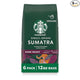 Starbucks Ground Coffee, Dark Roast Hot or Iced Coffee, Single-Origin Sumatra, Six 12 oz Bags