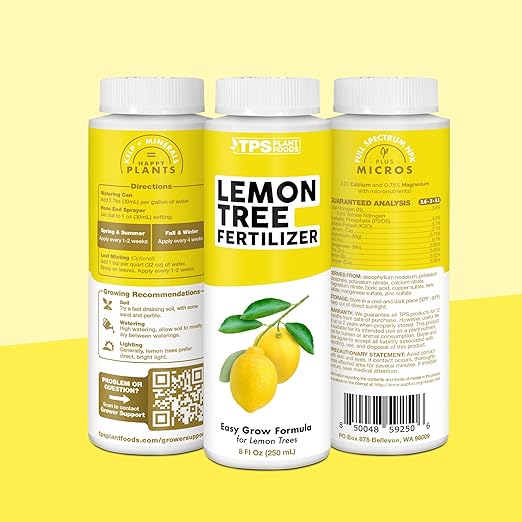Lemon Tree Fertilizer for Lemon Trees and Citrus, Liquid Plant Food, 32 oz (1 Quart)