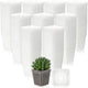 Yaomiao 200 Pack 3 Inch Clear Nursery Pot Square Flower Pots Plastic Plant Succulent Planter Seed Starting Pots with Drainage Holes for Garden Office Balcony Decor Indoor Outdoor Plant Seedling