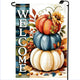 Welcome Fall Garden Flags for Outside 12x18 Double Sided