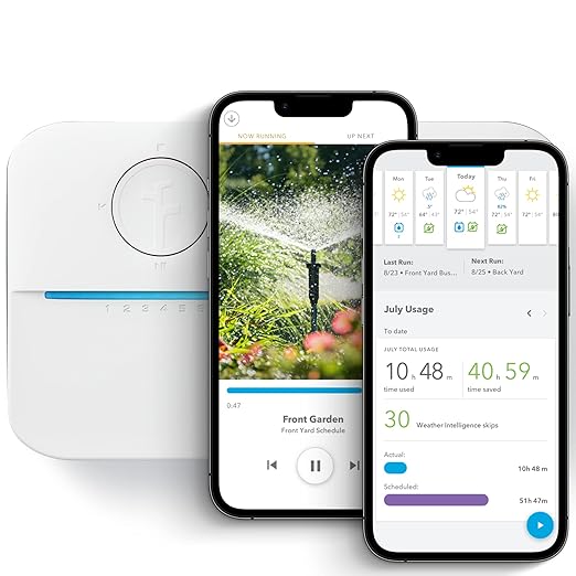 Rachio WiFi Smart Sprinkler Controller (16-Zone Irrigation Remote Control) – App-Based Scheduling, Local Weather Intelligence, Rain Skips, Easy DIY Install