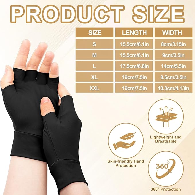 3 Pairs Elderly Skin Thin Protector Gloves Tone Fingerless Gloves Bruise Abrasion Protective to Cover Bruising