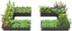 A ANLEOLIFE 2 Set U-Shaped Galvanized Raised Garden Beds Outdoor,6x6x1.5ft Large Metal Planter Box for Planting Vegetables Flowers Herb, Anti-Rust & Easy-Setup, Quartz Grey