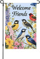 Friends Bird Garden Flag 12x18 Inch Double Sided All-Weather Polyester Outdoor Flag For Patio Lawn Yard And Garden Welcome Decor