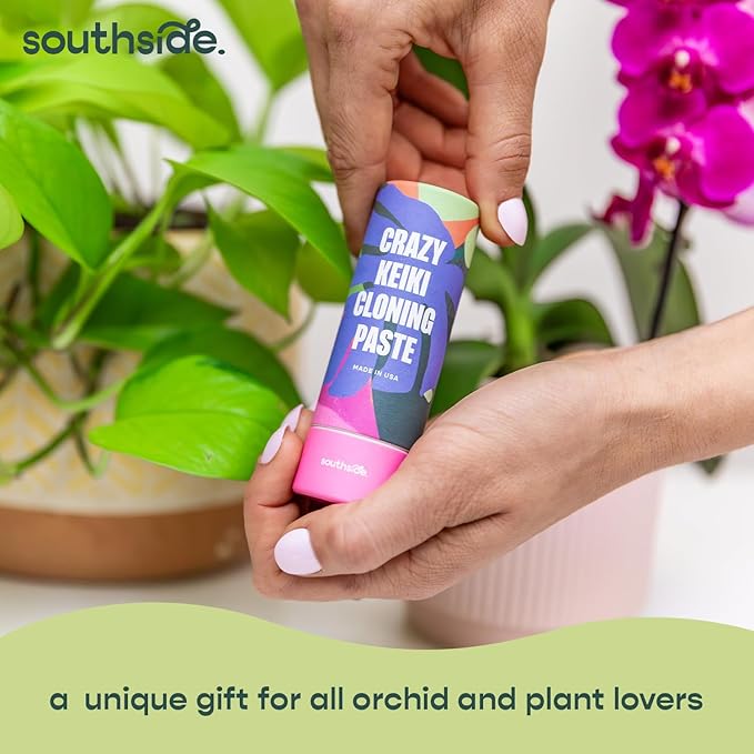 Keiki Cloning Paste by Southside Plants – Nutrient-Rich Paste for Orchids & Houseplants – Support New Development with Vitamins & Lanolin – 0.25oz