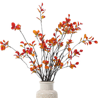 MISSWARM Faux Eucalyptus Stems for Vase, Artificial Greenery Branches 10pcs