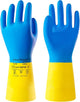 Neoprene and Rubber Blend Heavy-Duty Chemical Gloves, Protective industrial gloves for Resist Acid, Alkali, Hazmat, cleaning, dishwashing, Medium