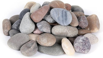 Ausluru 11LB Stones Pebbles River Rocks, Natural Hand-Picked Premium Decorative Pebbles, Ideal for Garden Landscaping, Home Decor, Aquariums, Painting, Crafting and Gifts, Mixed Colors