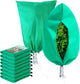 Homimp Plant Covers Freeze Protection, 8 Pack Frost Covers with Zipper Drawstring (23.6" x 31.5") Plant Protection Cover Bags for Outdoor Winter Frost Cold Weather Shrubs Trees Jacket Covers,Green
