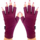 ManiGlovz -The Original Dermatologist Recommended UPF 50+ UV Protective Manicure and Sunblock Fingerless Gloves, Sun Protection, Driving and Gel Manicure Gloves in Bourdeux