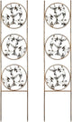 SUNNYPARK Set of 2 Hummingbird Metal Garden Trellis for Climbing Plants, Decorative Vegetables Flowers Vine Trellis for Outdoor Patio 55'' H x 12.4'' W