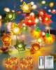 2 Pack 30 LED Fall Decorations, String Lights Battery Operated with Remote