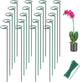 Joyhalo 20 Pack Plant Stakes, 16 Inch Plant Support Stakes, Flower Stakes with 24 Twist Ties, Garden Sticks for Plants Hibiscus, Sunflower, Red Hot Poker, Hydrangea, Tomato, Sapling Etc