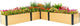 Vego garden Woodgrain Series Raised Garden Bed, 16" Tall Wooden-Look 8' x 8' L-Shaped Metal Planter Box Outdoor for Vegetables, Flowers, Herbs