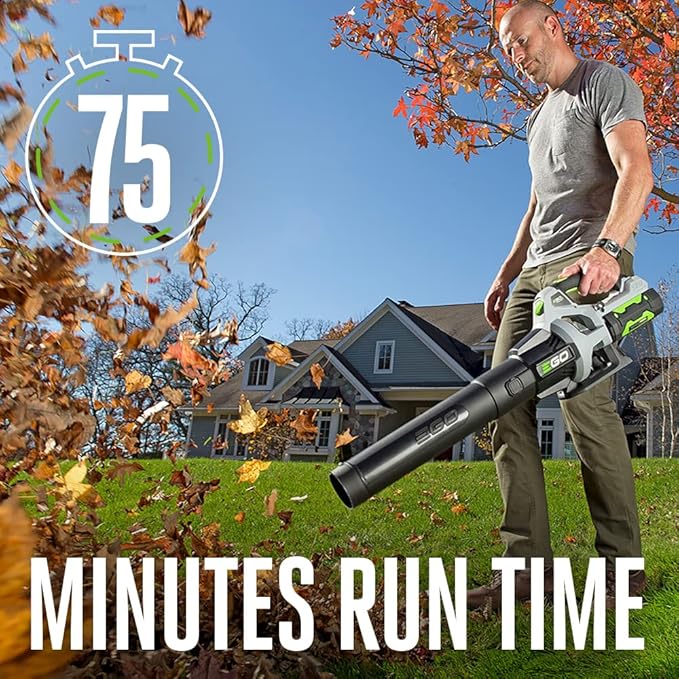 EGO POWER+ Leaf Blower, Cordless Electric 530 CFM, Includes 56V 2.5Ah Battery and Charger - LB5302