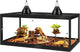Prolee Tempered Glass Beard Dragon Tank 81 Gallon,Reptile Encloure and Snake Tank with Metal Mesh Roof Door,Locking Design Reptile Tank for Lizard,Gecko,Chameleon (48"X20"X20",Black)