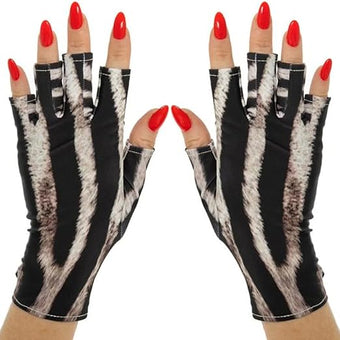 ManiGlovz - The ORIGINAL UPF 50+ UV Light Protective Nail Gloves | Gel Manicure and Anti UV Fingerless Gloves for Women | Can be Used as Sun Protection Gloves for Driving | Safari