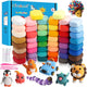 CiaraQ Modeling Clay Kit - 50 Colors Air Dry Clay with Sculpting Tools, Ideal for Crafting, DIY Projects. Easter/Halloween/Christmas Gifts